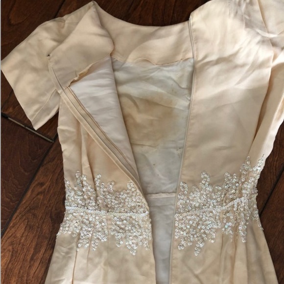 Antique sequin wiggle dress summer dress pin up burlesque - Picture 3 of 5